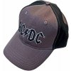 AC/DC Black Logo Šiltovka Charcoal Grey & Black UNI AC/DC Black Logo Šiltovka Charcoal Grey & Black UNI