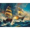 ZUTY Obrazy na stenu - BITKA LODÍ NA ROZBÚRENOM MORI Rámovanie: vypnuté plátno na rám, Rozmer: 80x100 cm ZUTY Obrazy na stenu - BITKA LODÍ NA ROZBÚRENOM MORI Rámovanie: vypnuté plátno na rám, Rozmer: 80x100 cm