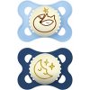 MAM Original Night 0m+ cumlík Blue 2 ks MAM Original Night 0m+ cumlík Blue 2 ks