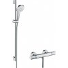 Sprchový systém Hansgrohe Raindance Select E na stěnu s termostatickou batériou biela/chróm 27082400 Sprchový systém Hansgrohe Raindance Select E na stěnu s termostatickou batériou biela/chróm 27082400