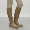 Dámske béžové elastické čižmy MILANO Dámske béžové elastické čižmy MILANO