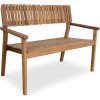 Lavička s operadlom, drevo, 120 x 63 cm Lavička s operadlom, drevo, 120 x 63 cm