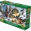 PRIME 3D puzzle Vlčie súznenie 100ks