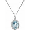 PAVONA Strieborný náhrdelník luxusný s pravým minerálnym kameňom modrý 12086.3 sky topaz PAVONA Strieborný náhrdelník luxusný s pravým minerálnym kameňom modrý 12086.3 sky topaz