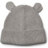 Sivá čiapka z organickej bavlny so zvieracími uškami Grey melange Gina Liewood 9-12 M Sivá čiapka z organickej bavlny so zvieracími uškami Grey melange Gina Liewood 9-12 M