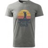 The walking dad - tata s dítětem na zádech - Klasické pánske tričko vyššej gramáže - 3XL ( Tmavosivý melír ) The walking dad - tata s dítětem na zádech - Klasické pánske tričko vyššej gramáže - 3XL ( Tmavosivý melír )