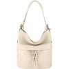 Mondo Italia Béžová kožená kabelka na rameno 631 Béžová Mondo Italia Béžová kožená kabelka na rameno 631 Béžová