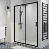 Elche 140 čierne sprchové dvere, 190cm, 6mm Elche 140 čierne sprchové dvere, 190cm, 6mm