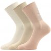 Lonka ponožky dámské HARMONA s medicine lemem 3 páry MIX BAREV