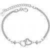 Olivie Stříbrný náramek SPOJENÁ SRDCE MOISSANITE 9833 Ag 925; ≤2,7 g. Olivie Stříbrný náramek SPOJENÁ SRDCE MOISSANITE 9833 Ag 925; ≤2,7 g.