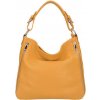 Diva Kožená dámska kabelka Romina horčicová žltá Diva Kožená dámska kabelka Romina horčicová žltá