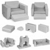 Ecotoys Pohovka TMSRT-13 GRAY 55 x 51 tkanina odtiene šedej Ecotoys Pohovka TMSRT-13 GRAY 55 x 51 tkanina odtiene šedej