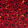 Strima Viscose Twill Print - Leopard, Dark Red Strima Viscose Twill Print - Leopard, Dark Red