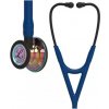 3M Littmann Cardiology IV : Navy Blue, Rainbow Finish - Black Steam - 6242