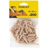 Stanley Spojovací dřevěné kolíky vroubkované 6 mm, 200 ks Stanley Spojovací dřevěné kolíky vroubkované 6 mm, 200 ks
