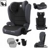Detská autosedačka Tulano čierno-šedá ISOFIX i-Size 100–150 cm Detská autosedačka Tulano čierno-šedá ISOFIX i-Size 100–150 cm