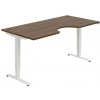 Pracovný stôl Motion Ergo, ZO, 2S, 180x70,5-120,5x90 cm, orech/biela Pracovný stôl Motion Ergo, ZO, 2S, 180x70,5-120,5x90 cm, orech/biela