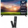 Bezrámčekový LED televízor direct Kiano KE32 Smart TV HD Ready čierny Bezrámčekový LED televízor direct Kiano KE32 Smart TV HD Ready čierny