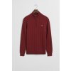 Gant Cotton Cable Half Zip Plumped Red