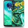 Picasee silikónový prehľadný obal pre Motorola Moto G8 - Green Gold Picasee silikónový prehľadný obal pre Motorola Moto G8 - Green Gold
