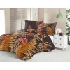 Kvalitex Satén povlečení Luxury Collection Papradie hnedé 240x220 2x70x90