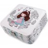 Šperkovnica s potlačou 6,5x18x18 cm biela 1ks Šperkovnica s potlačou 6,5x18x18 cm biela 1ks