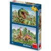 Dino Puzzle Súboj dinosaurov, 2x 48 dielikov Dino Puzzle Súboj dinosaurov, 2x 48 dielikov