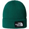 The North Face TNF LOGO BOX CUFFED BEANIE zelená The North Face TNF LOGO BOX CUFFED BEANIE zelená
