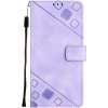 Púzdro Embossing Pattern Square Infinix Note 12 Pro 5G fialové