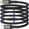 Magnetický kabel Maxlife MXUC-11 USB-C - Lightning 1m 27W černý nylon Magnetický kabel Maxlife MXUC-11 USB-C - Lightning 1m 27W černý nylon
