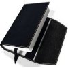 Obal na knihu kožený se záložkou Černý Obal na knihu kožený se záložkou Černý