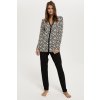 Talianska móda Abyssinia long length sp. farba:print/black XL Talianska móda Abyssinia long length sp. farba:print/black XL