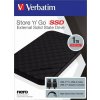 SSD externá pamäť, 1TB, USB 3.2, VERBATIM Storen Go, čierna SSD externá pamäť, 1TB, USB 3.2, VERBATIM Storen Go, čierna