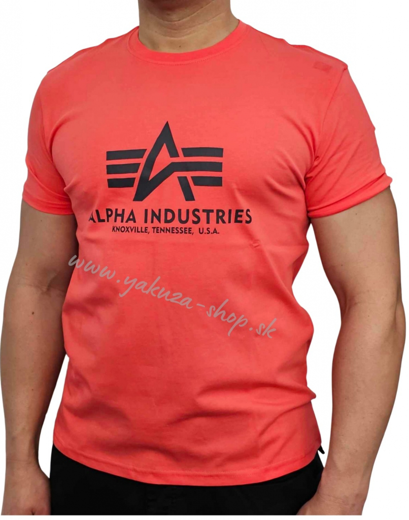 Alpha Industries Basic T-Shirt Radiant Red tričko pánske červené