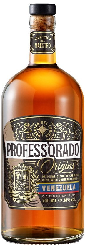 Professore Rum Origins Venezuela 38% 0,7 l (čistá fľaša)