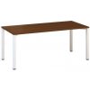 kancelársky stôl Alfa 200, 180 x 80 x 74,2 cm, rovné prevedení, dezén orech, RAL9010 kancelársky stôl Alfa 200, 180 x 80 x 74,2 cm, rovné prevedení, dezén orech, RAL9010