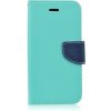 Púzdro FANCY knižkové diárové HTC U11 - mätovo modré