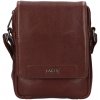 Lagen Pánska kožená taška cez rameno LG-25012 hnedá