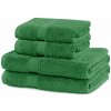 Tmavozelené froté bavlnené uteráky a osušky v súprave 4 ks Marina – Restilo Tmavozelené froté bavlnené uteráky a osušky v súprave 4 ks Marina – Restilo