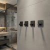 Interex design Sada 4 kusov nalepovacích vešiakov SINO / Čierna matná Interex design Sada 4 kusov nalepovacích vešiakov SINO / Čierna matná