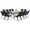 Kovový záhradný nábytok Modena pre 12 osôb s veľkým stolom Garden Point black Kovový záhradný nábytok Modena pre 12 osôb s veľkým stolom Garden Point black