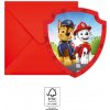 Procos Pozvánky s obálkami - Paw Patrol 6 ks