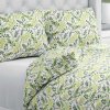 Biante Bavlnené posteľné obliečky Sandra SA-426 Zelené vetvičky s lístkami na bielom Jednolôžko 140x200 a 70x90 cm Biante Bavlnené posteľné obliečky Sandra SA-426 Zelené vetvičky s lístkami na bielom Jednolôžko 140x200 a 70x90 cm