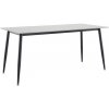 Tempo Kondela Jedálenský stôl, biely mramor/čierna, 160x80 cm, FLORENC TYP 2 Tempo Kondela Jedálenský stôl, biely mramor/čierna, 160x80 cm, FLORENC TYP 2