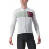 Castelli Prologo 7 LS, Silver grey/ Defender green/ Bordeaux Veľkosť: XXL Letný dres s dlhým rukávom bez zateplenia Castelli Prologo 7 LS, Silver grey/ Defender green/ Bordeaux Veľkosť: XXL Letný dres s dlhým rukávom bez zateplenia