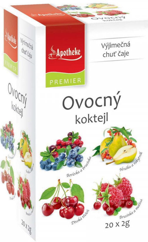 Apotheke Ovocný koktail 4v1 20 x 2 g