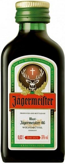 Jägermeister 35% 0,02 l (čistá fľaša)