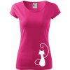 Zamilovaná mačka spredu - Dámske tričko Pure - 3XL ( Purpurová ) Zamilovaná mačka spredu - Dámske tričko Pure - 3XL ( Purpurová )