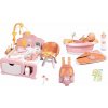 Set vanička s funkčnou sprchou Balneo Bath Soft Baby Nurse Smoby a domček elektronický s klokankou a fľaškou Set vanička s funkčnou sprchou Balneo Bath Soft Baby Nurse Smoby a domček elektronický s klokankou a fľaškou