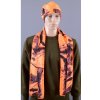Foox Čiapka a šál oranžová kamufláž Fleece Foox Čiapka a šál oranžová kamufláž Fleece